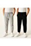 Children's Sweatpants Black Gray Navy Blue with Pockets - 2
