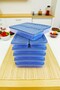 Food Storage Container Set of 8, Microwave and Freezer Safe, Pp 5 Boxes, Gray, 2.4 Lt, 1.2 Lt