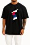 Oversize South Korea Unisex T-Shirt with Chest Design