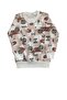 Boys' Motorcycle Printed Brown 100% Cotton Seasonal Pajama Set - 3