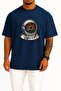 Oversize Stronot Flower Helmet – Space Bloom Chest Design Unisex T-Shirt