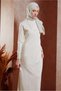 Ruffy Collar Knitwear Dress 44921 - 2