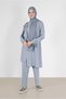 CREPE DOUBLE PANT WITH RIFFIR DETAILSET 30200