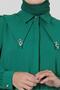 STONE DETAILED WAIST RUBBERED DOUBLE PANT SUIT 43910 - 4