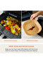 150pcs Disposable Air Fryer Liner, Water/oil proof for Baking, Roasting, and Air Frying, 20cm Square - 4