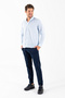 Men's 100% Cotton Slim Fit Chino Trousers Navy Blue - 4200 - 2