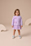 Transitional Long-Sleeved Lined Baby Girl Tulle Dress