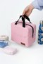 Mila Food Carrier Bag Thermal Insulated Lunch Bag Camping Outdoor Pink - 2