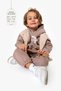 3-Piece Unisex Baby Set with Hooded Vest 8173 - 3