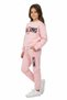 Strong Motif Girls' Tracksuit Mnk0625 Pink