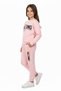 Strong Motif Girls' Tracksuit Mnk0625 Pink - 4