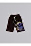 Printed Boy's T-Shirt and Shorts Set M00715 Beige - 3