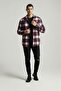 قميص رجالي من Lumberjack مقاس كبير باللون الأبيض الكرزي