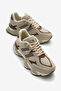 Unisex Beige Poly Sole Anorak Patterned High Sole Lace-Up Sneakers - 3