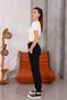 Women's Ecru Crew Neck Crop T-Shirt - 169 - 8