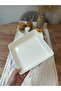 Deep 19 cm Thick Porcelain Square Salad Plate Set of 2 - Cream - 2