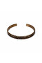 Tree Bark Patterned Copper Bracelet - 5