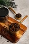Set of 4 Gold Stainless Steel Measuring Cups with Wooden Handles - 6