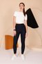 Women's Navy Blue High Waist Slim Fit Leggings - 3060 - 4