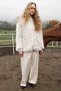 Selection Fluffy Feather Ecru Jacket - 2