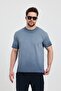 Men's Navy Blue Crew Neck Washable Basic T-Shirt - 165