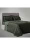 Carmen King Size Duvet Cover Set 100% Organic Cotton Satin Embroidered Green 240x220 cm