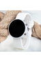 White Silicone Band Led Digital Adult Girl Wrist Watch St-303702 - 2