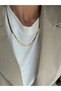 Italian Chain Necklace – Unisex Gold Shiny Steel Chain, Trendy and Stylish Design - 2
