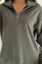 Premium Modal Fabric Half Zipper Women's Sweatshirt 3102