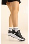 Queen Step 2105 Unisex Sports Shoes Black-White - 3