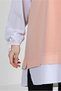 Text Printed Garnished Sweatshirt Tunic 43664 - 4