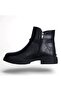 M-455 Black Suede Winter Women's Boots Shoes - 3