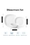 20 Pcs Opal ware Dinner set Dishwasher Microwave Freezer safe - 4