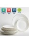 12 Pcs Gold line Opal ware Dinner set - 6