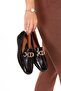 Genuine Leather Flexible Comfortable Sole Soft Leather Comfortable Loafer Alb.209 Black Honeycomb - 2