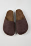 Tonala Women's Vegan Leather Buckle Brown Sabo Slippers