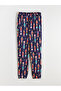 Crew Neck Printed Women's Pajamas - 7