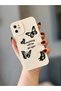 iPhone 11 Butterfly Patterned Cream Color Case