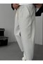 Gray Loose Fit Thick Pants Jj-172 - 6