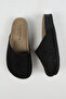 Tonala Women's Vegan Leather Buckle Black Sabo Slippers - 3