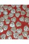 40 Pieces of Acrylic Pearlescent Heart Pearl Beads (13 mm)