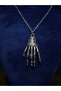 Skeleton Model Scary Hand Design Halloween Halloween Themed Steel Pendant - 7