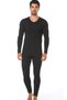 Men's Underwear Thermal Suit Bottom Top Men's Suit Ş Fleece-Lined Warm Keeping Suit - 3