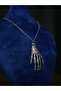 Skeleton Model Scary Hand Design Halloween Halloween Themed Steel Pendant - 2