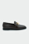 Biens Flat Sole Bitter Brown Gold Detailed Women's Shoes