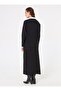 Soft Button Pocket Detailed Cardigan & Skirt Knitwear Set - Black - - 6