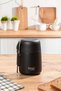 Stainless Steel Vacuum Food Thermos Lunch Box Portable Lunch Box Black 600ml - 2