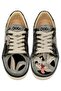 Women's Vegan Leather Black Sneakers - Warner Bros Bugs Bunny Playful Bugs Design - 2