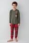 Boy's Family 100% Cotton 4 Seasons New Year Long Sleeve Pajama Set - 4