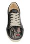 Women's Vegan Leather Black Sneakers - Agent of Chaos Design - 5